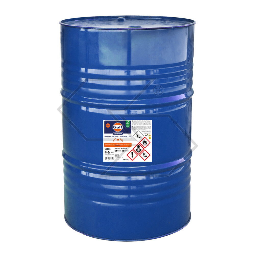 Miscela alchilata GULF per motori 2T - barile 200 litri Miscela alchilata GULF per motori 2T - barile 200 litri