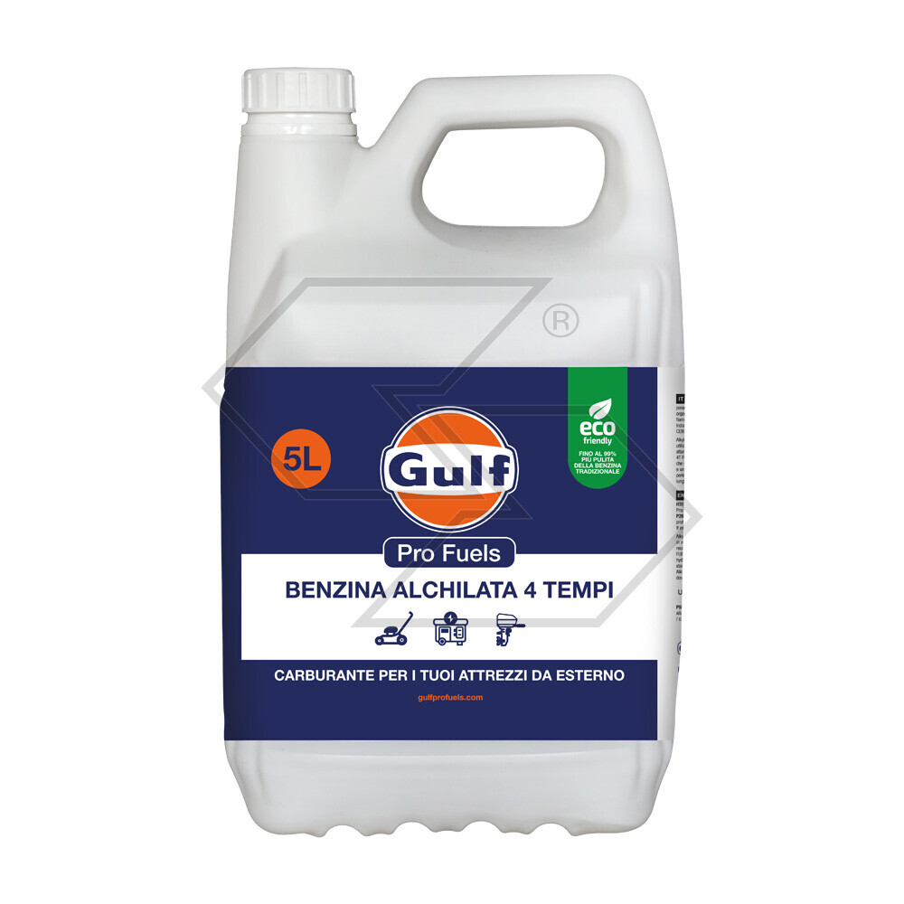 Benzina alchilata GULF per motori 4T - tanica 5 litri
