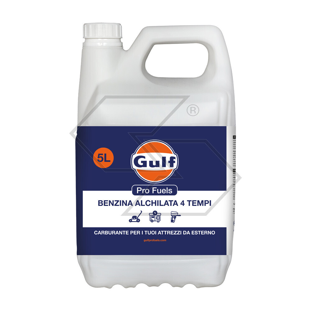 Benzina alchilata GULF per motori 4T - tanica 5 litri