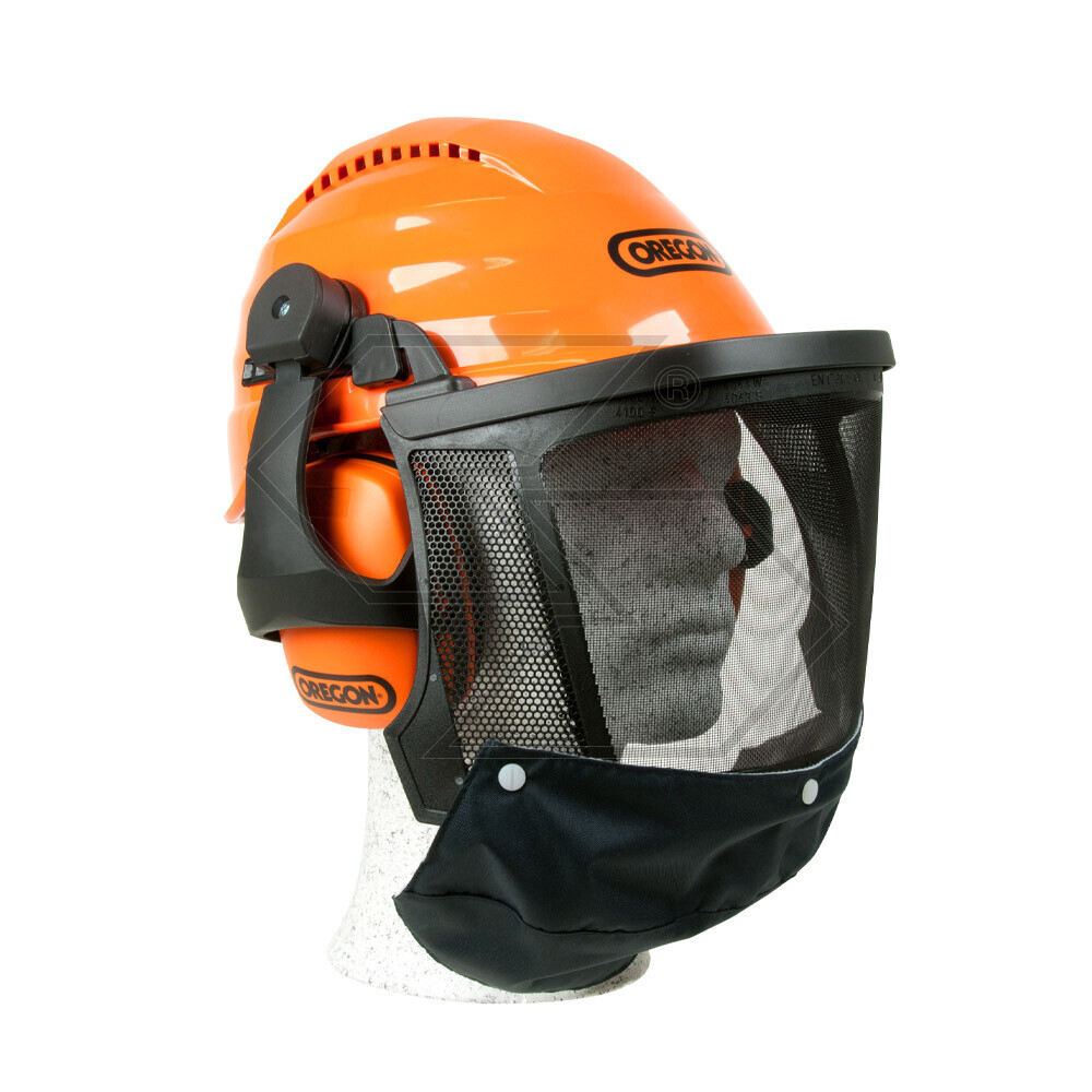 Waipoua Helmet For Forest Protection Complete With Headphones And Mesh Visor