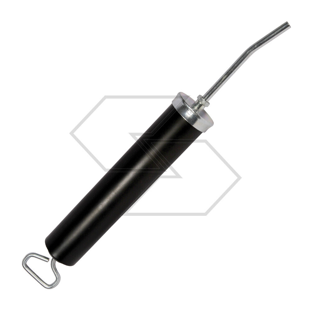 Siringa in acciaio con tubo rigido per olio 550 gr Siringa in acciaio con tubo rigido per olio 550 gr