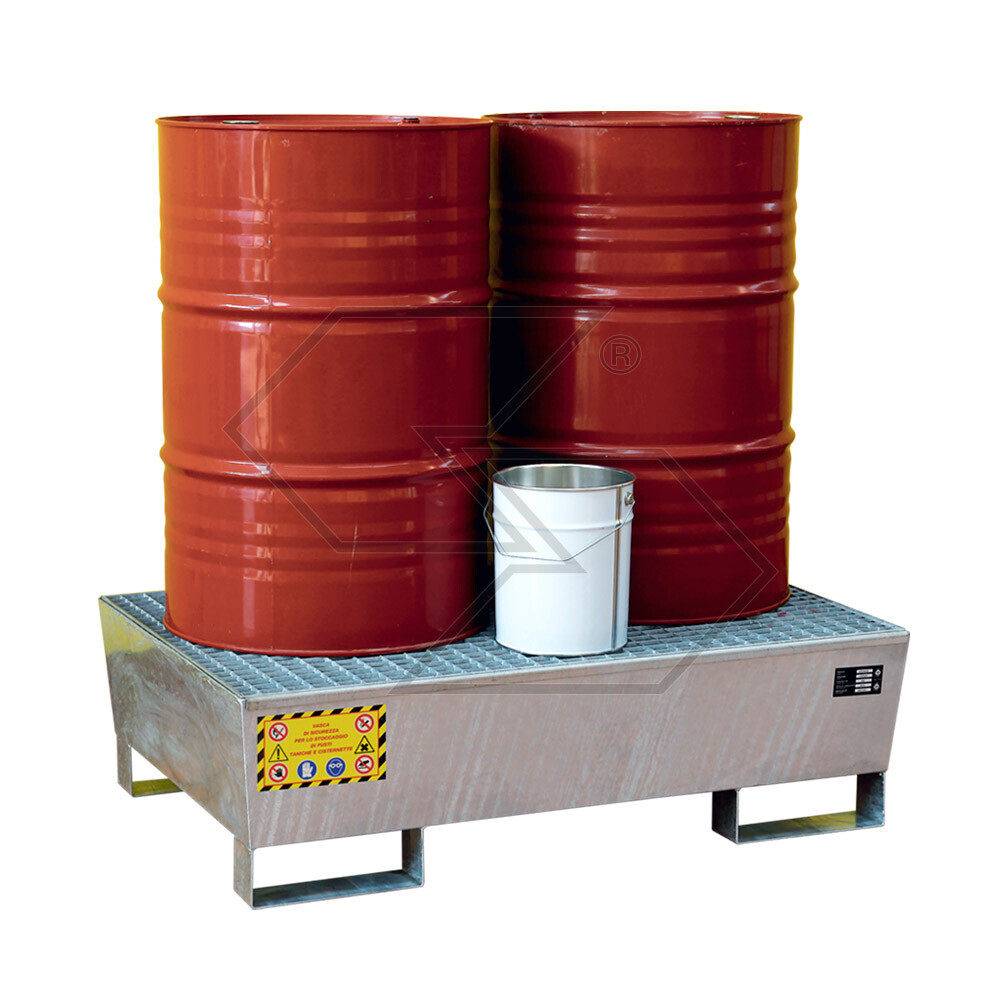 Steel Containment Tank For 2 Drums Steel Containment Tank For 2 Drums