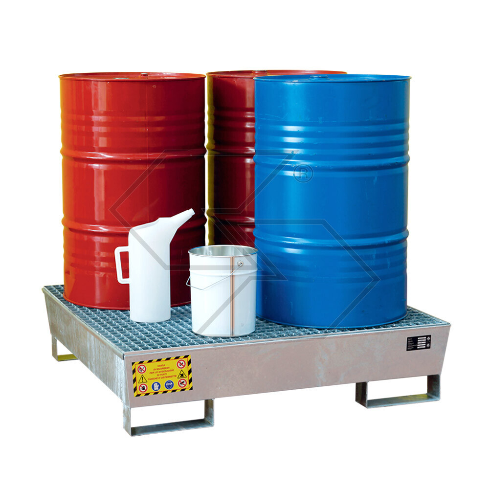 Steel Containment Tank For 4 Drums Steel Containment Tank For 4 Drums