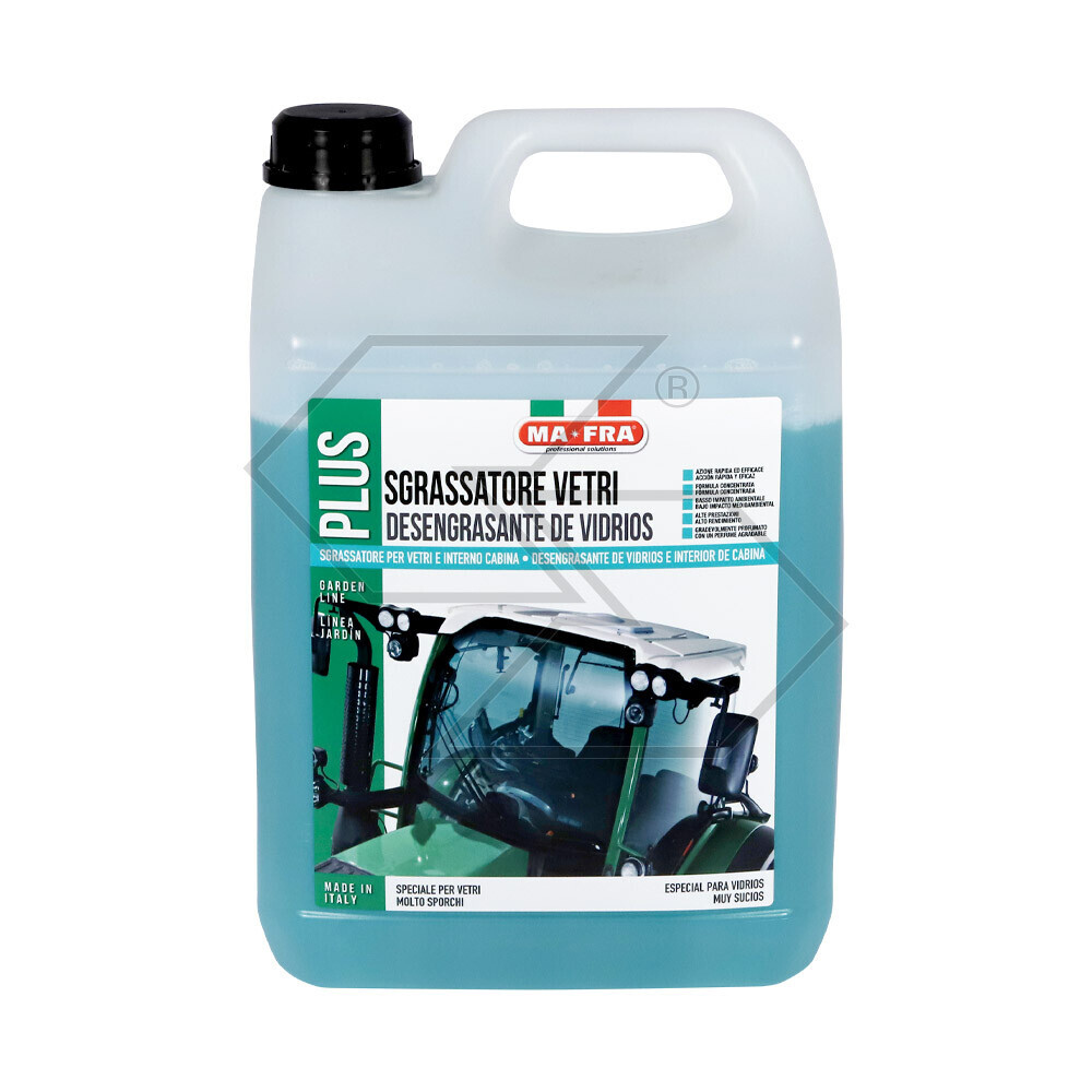 Detergente per vetri e interno cabina per trattori o macchine da lavoro Detergente per vetri e interno cabina per trattori o macchine da lavoro