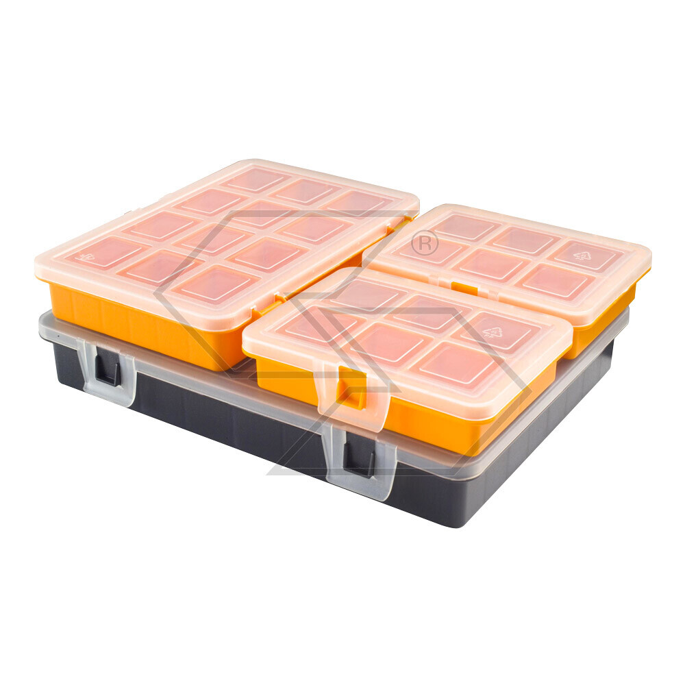 Set Of 4 Assorted Cases With Various Compartments Set Of 4 Assorted Cases With Various Compartments