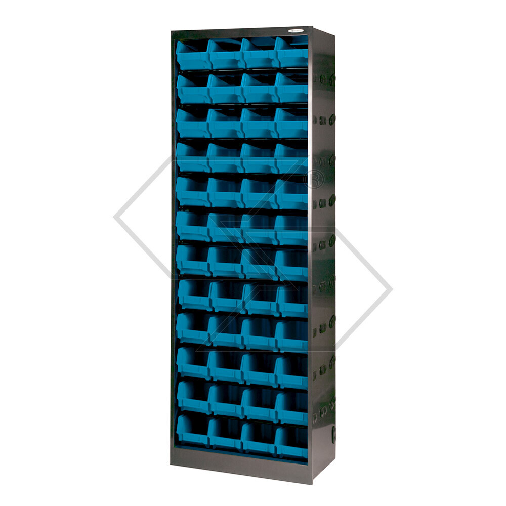 Open Metal Wardrobe With 48 Drawers