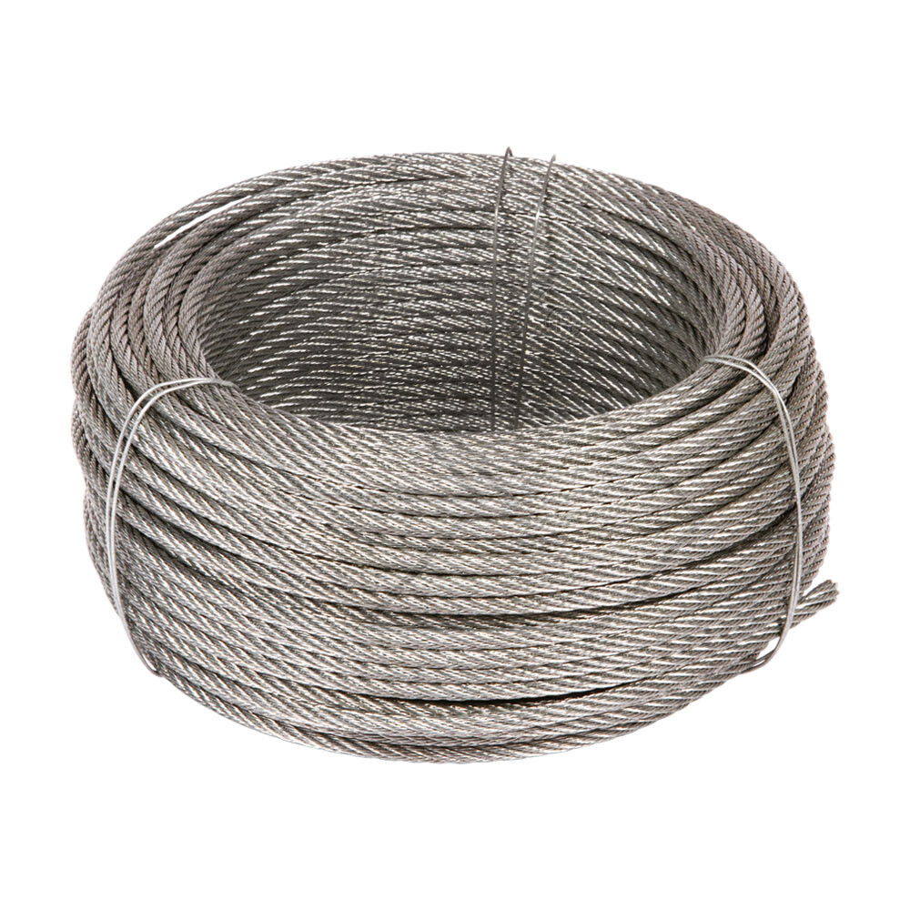 Galvanized Rope D.1,9-19fili-rot.100 M
