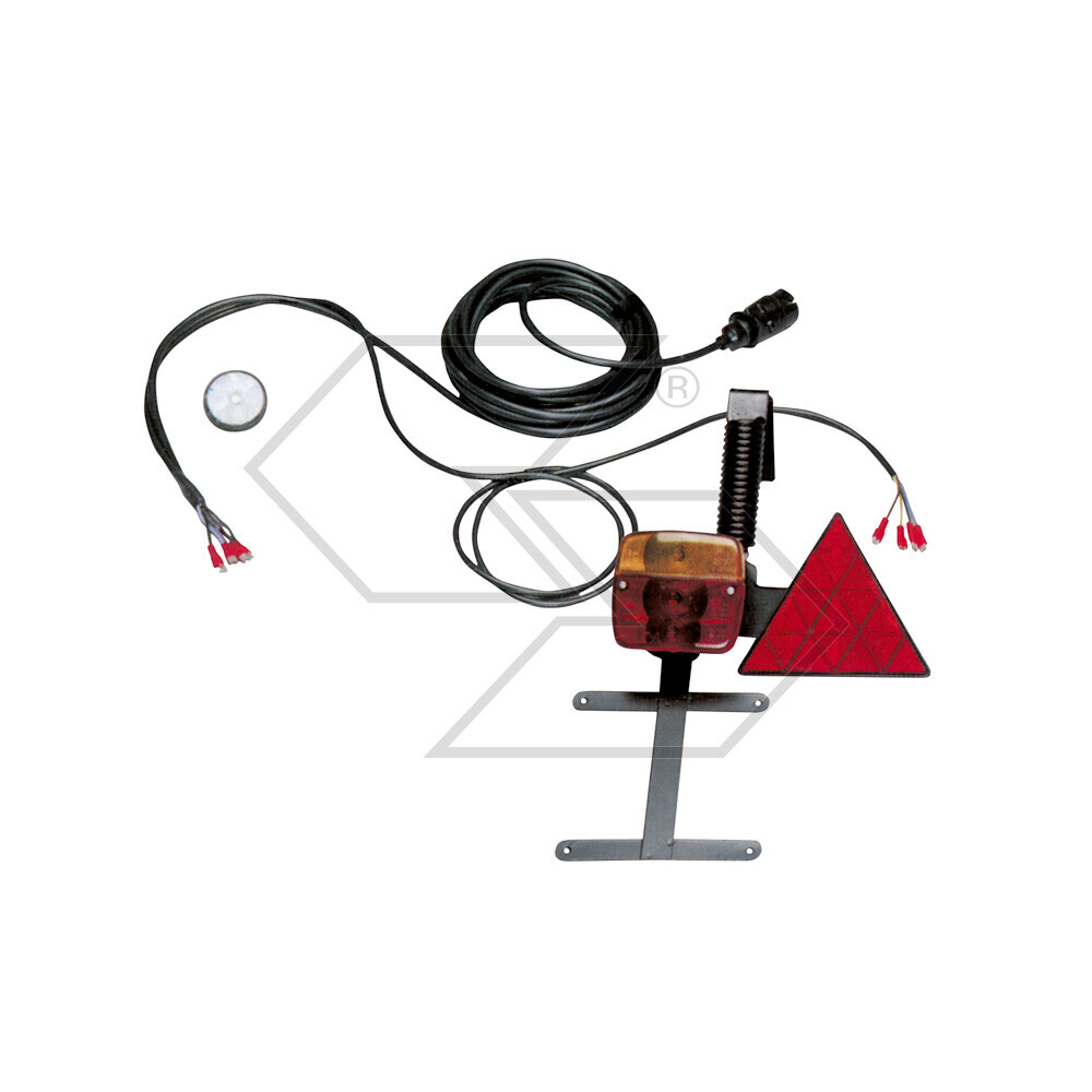 Kit impianto luci per rimorchi agricoli, ribaltamento a molla Kit impianto luci per rimorchi agricoli, ribaltamento a molla