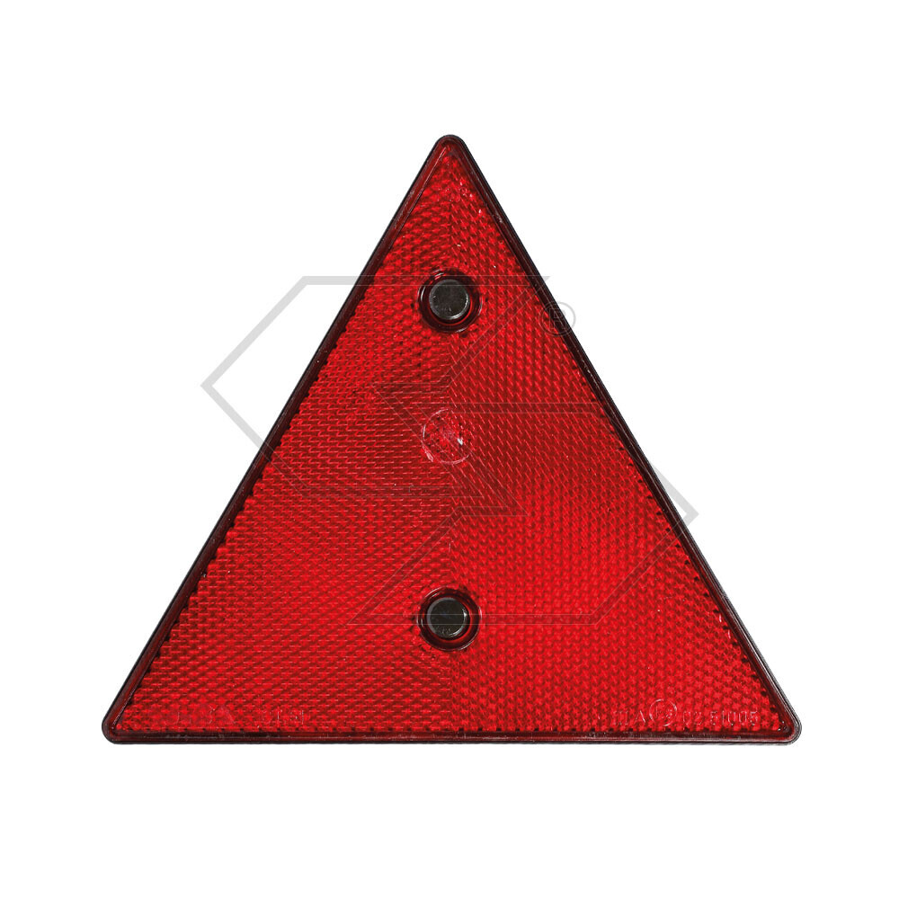 Catadiottro triangolare Rosso - 2 viti M6 Catadiottro triangolare Rosso - 2 viti M6