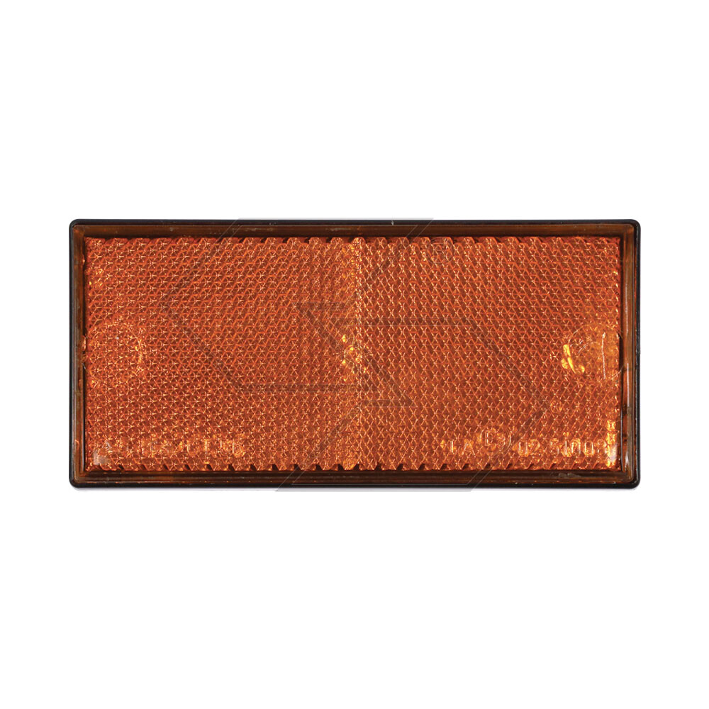 Catadiottro rettangolare arancione 105x48 adesivo Catadiottro rettangolare arancione 105x48 adesivo