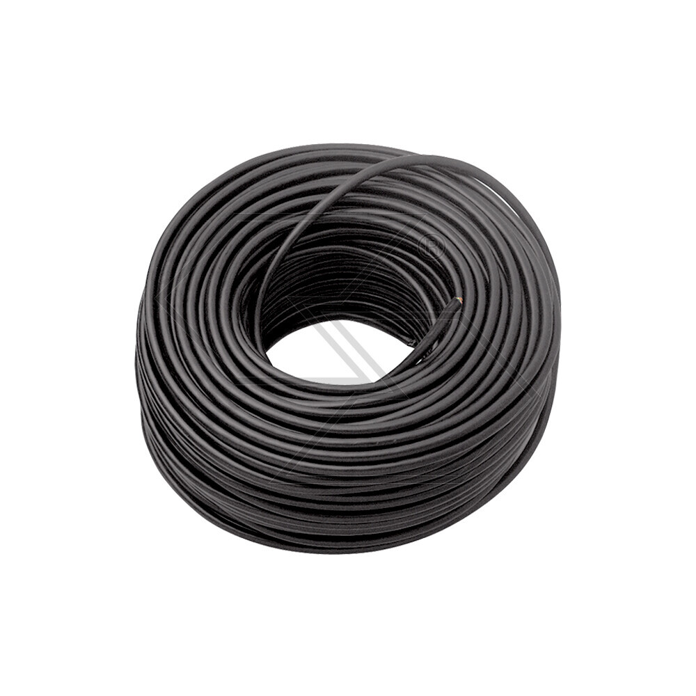 Black Sheathed Electric Cable - 7 Wires - Section 1.0 Mm² Black Sheathed Electric Cable - 7 Wires - Section 1.0 Mm²