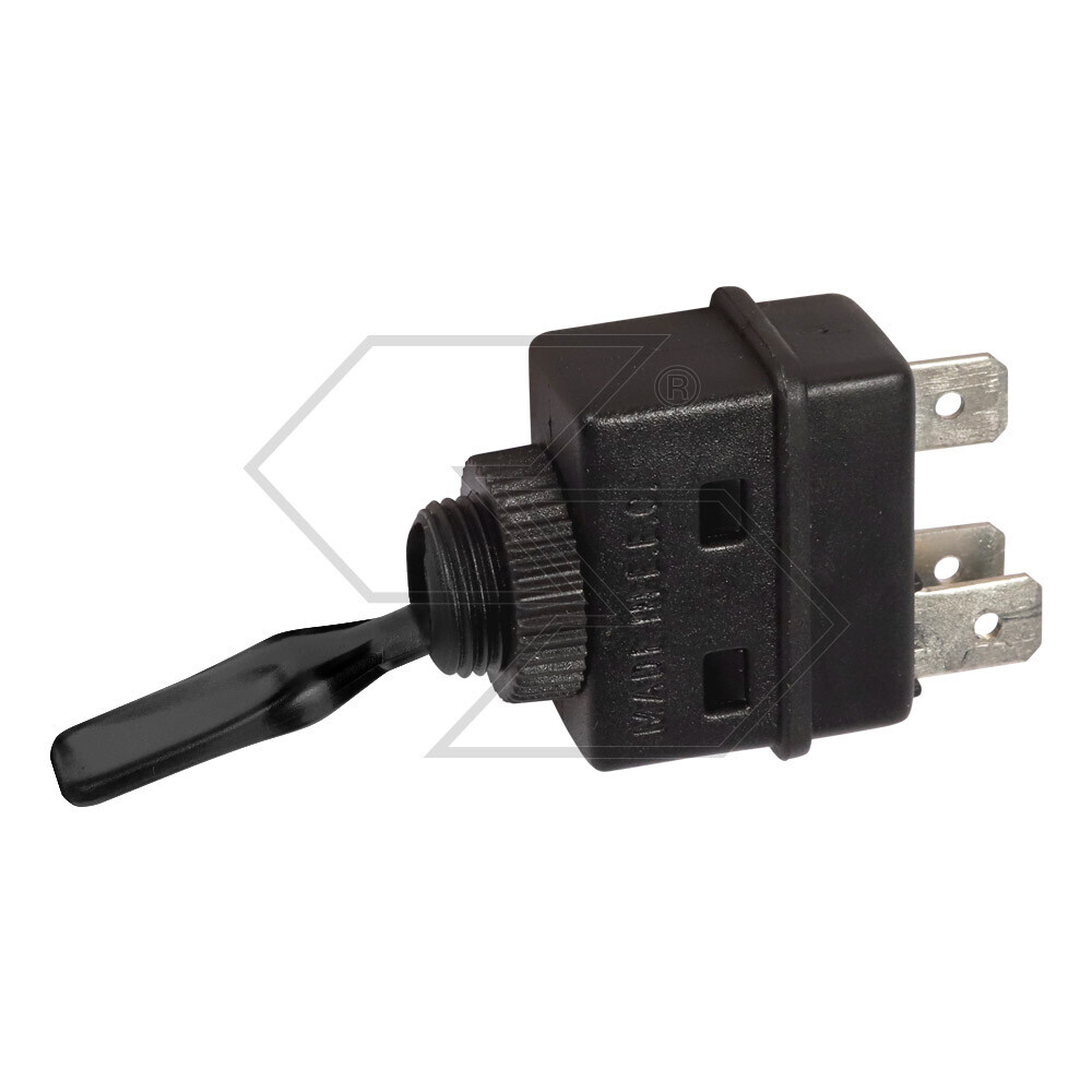 Interruttore a leva lunga non luminoso nero 12V-10A Interruttore a leva lunga non luminoso nero 12V-10A
