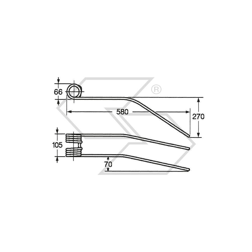 Molla per giroandanatori CIMAC GHERARDI Molla per giroandanatori CIMAC GHERARDI