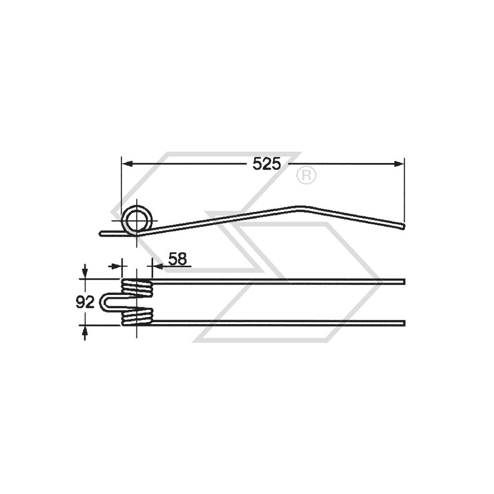 Molla per giroandanatori FAHR OMMA-DONDI Molla per giroandanatori FAHR OMMA-DONDI