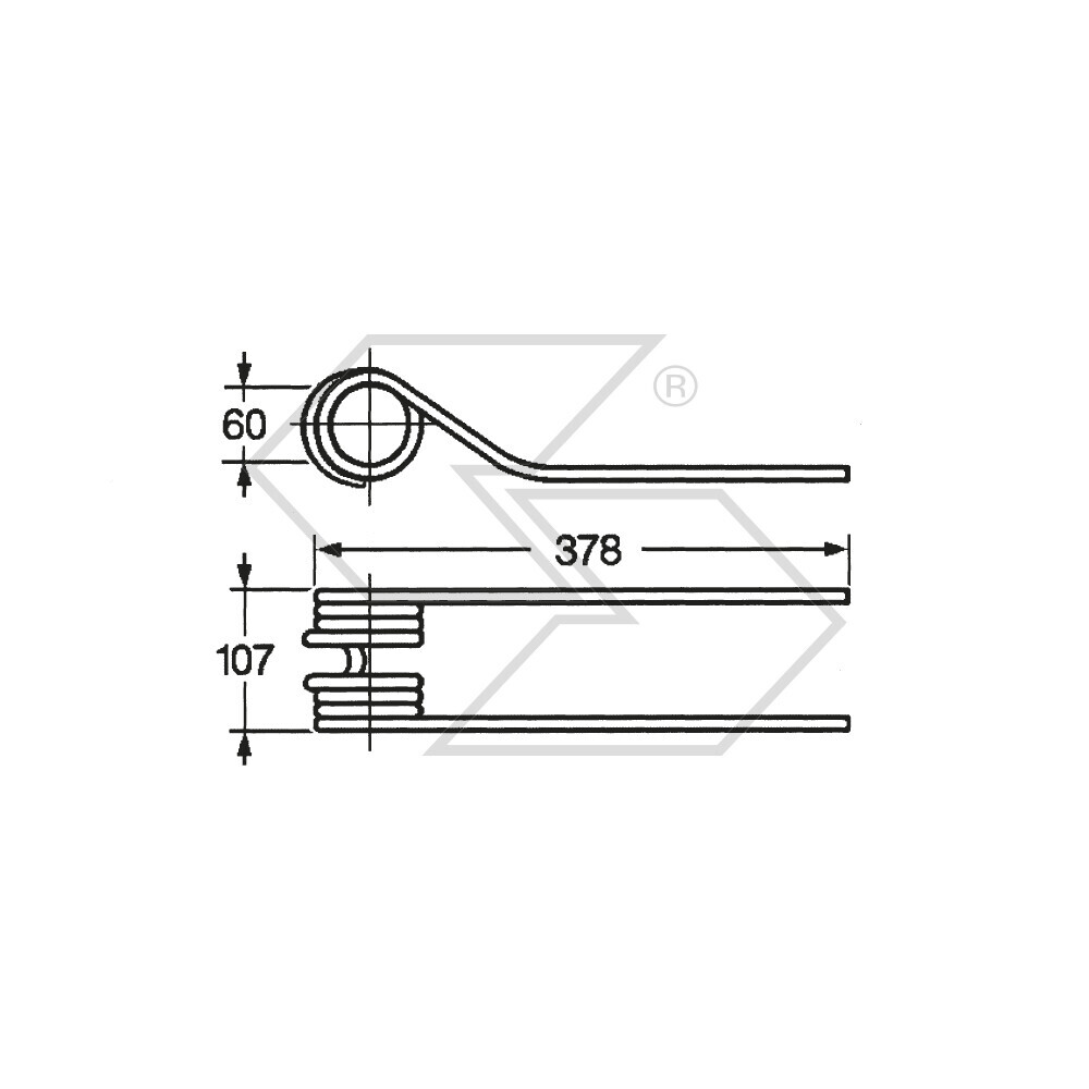 Molla per girello grigio FAHR Molla per girello grigio FAHR