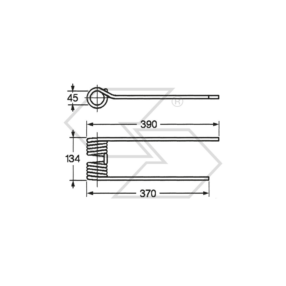 Molla per girello KRONE DX Molla per girello KRONE DX