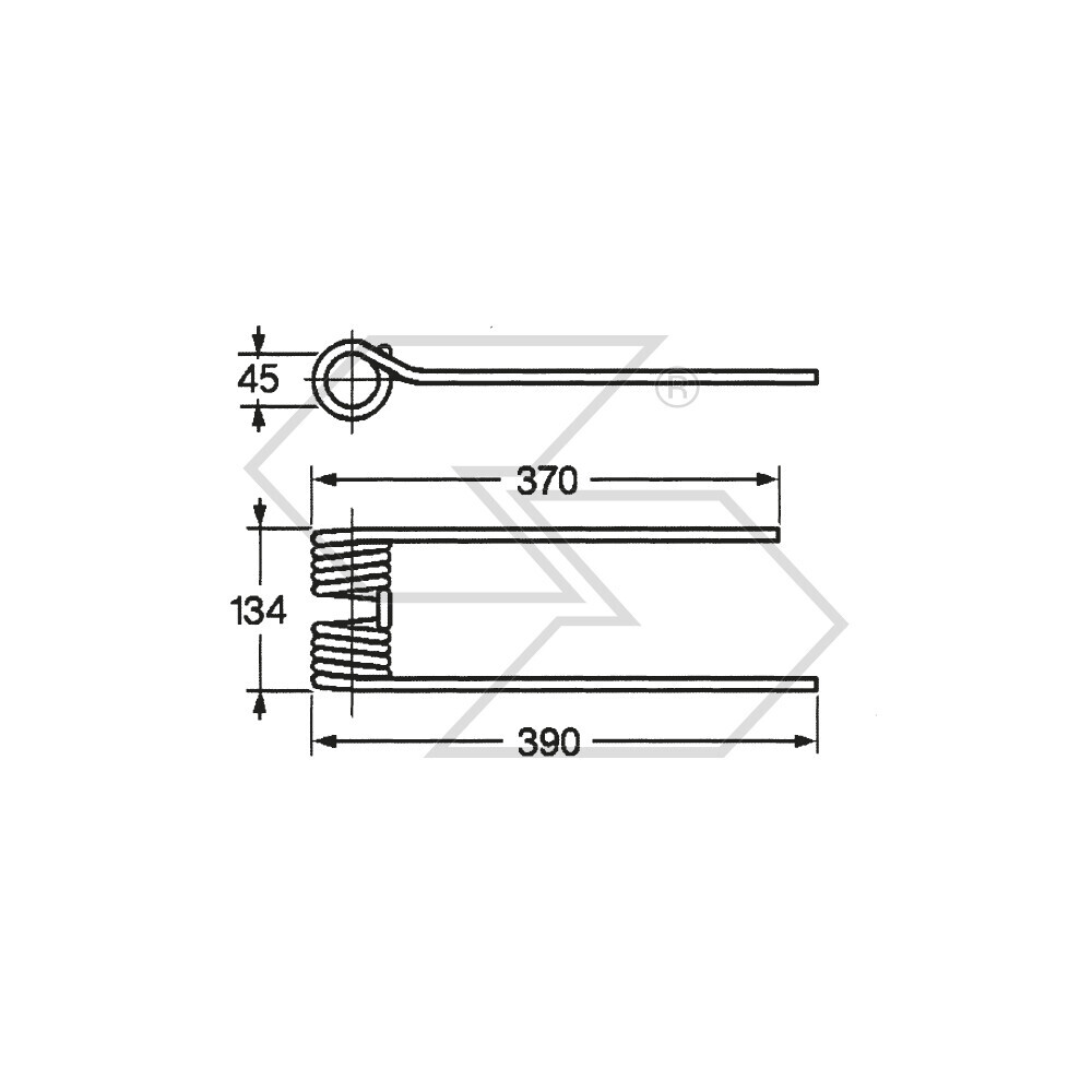 Spring X Rotor Krone Sx Wire D.9,5 Spring X Rotor Krone Sx Wire D.9,5