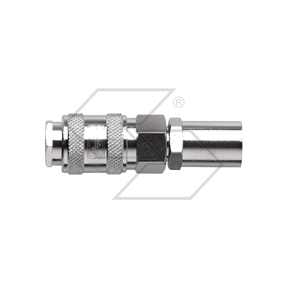 Rubinetti rapidi a sfera con attacco per tubi in gomma e poliuretano retinato Serie UNI 8 x 17 mm Rubinetti rapidi a sfera con attacco per tubi in gomma e poliuretano retinato Serie UNI 8 x 17 mm