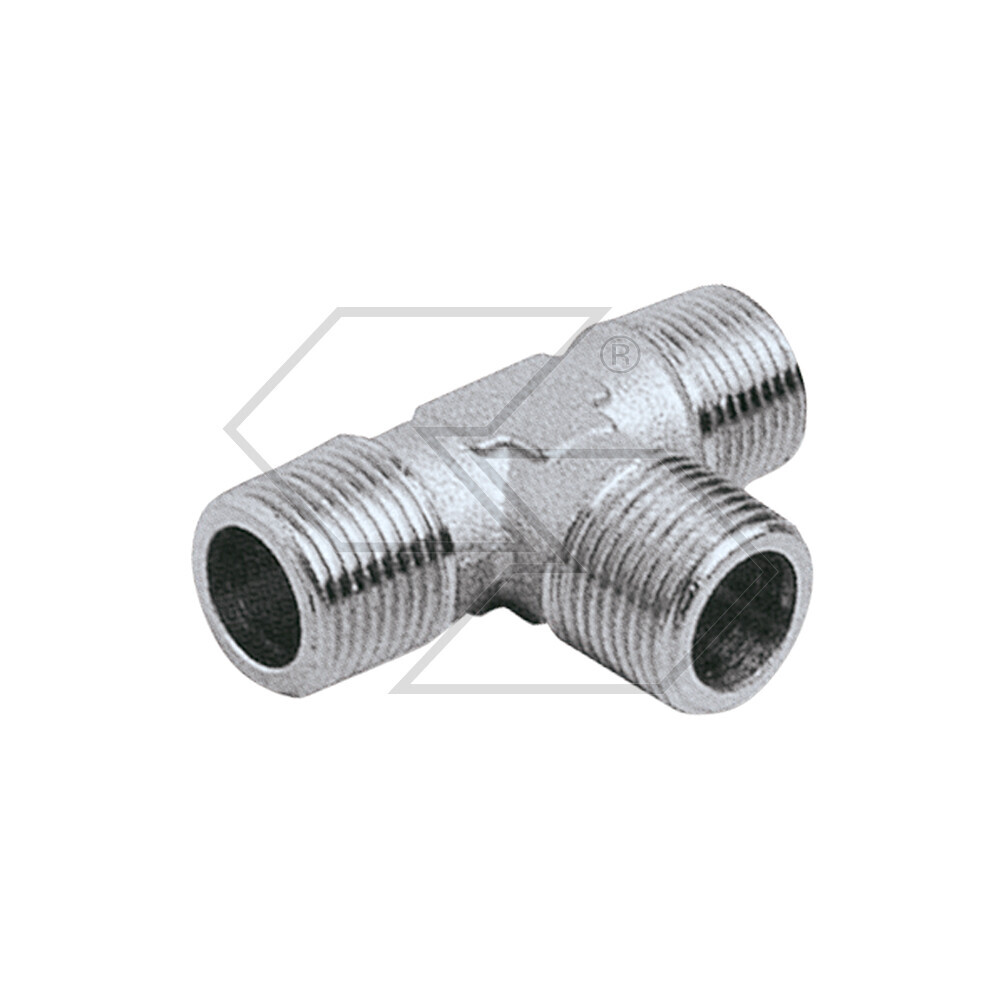 RACCORDO a T 1/4 Maschio-Maschio-Maschio