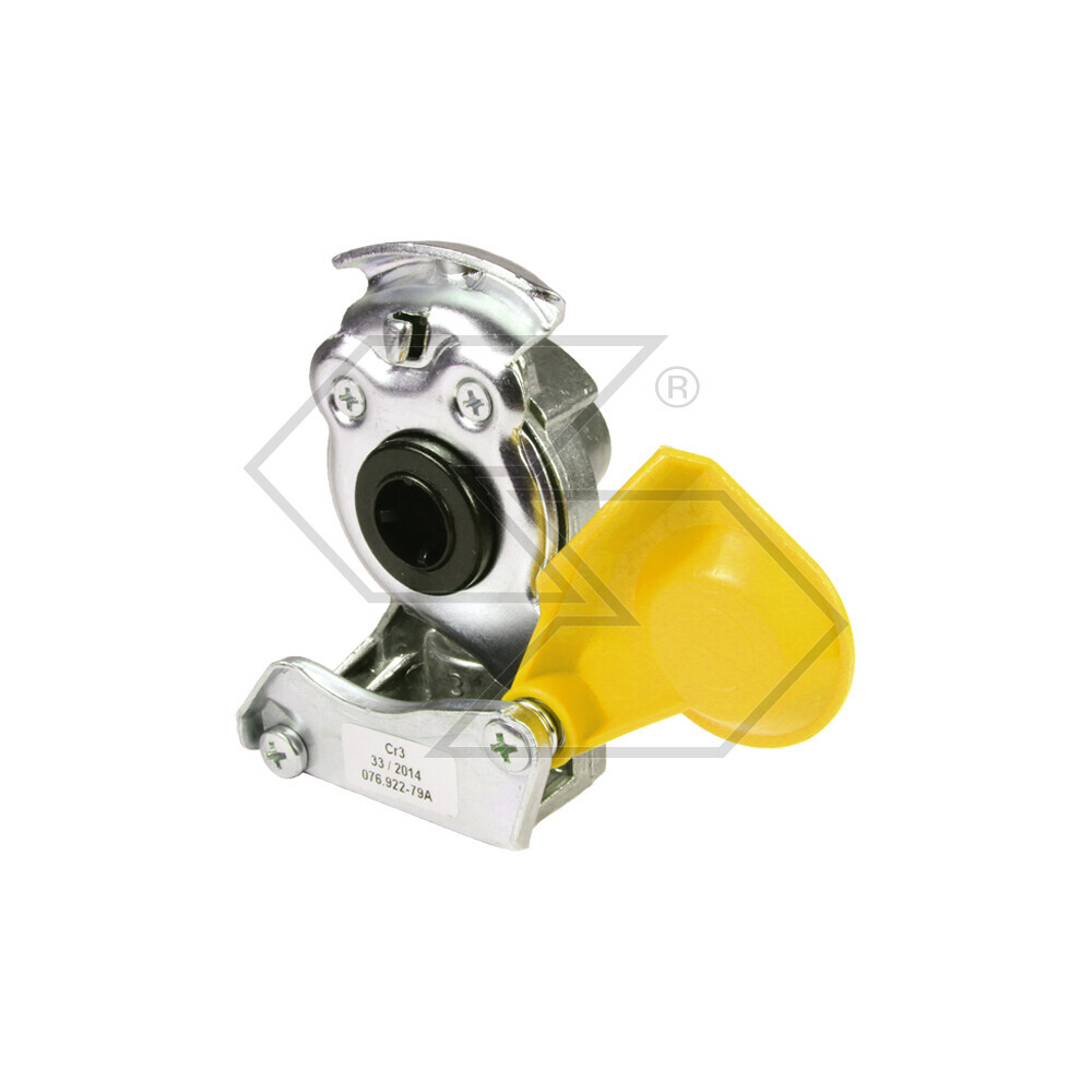 Semi Coupled Yellow Trailer