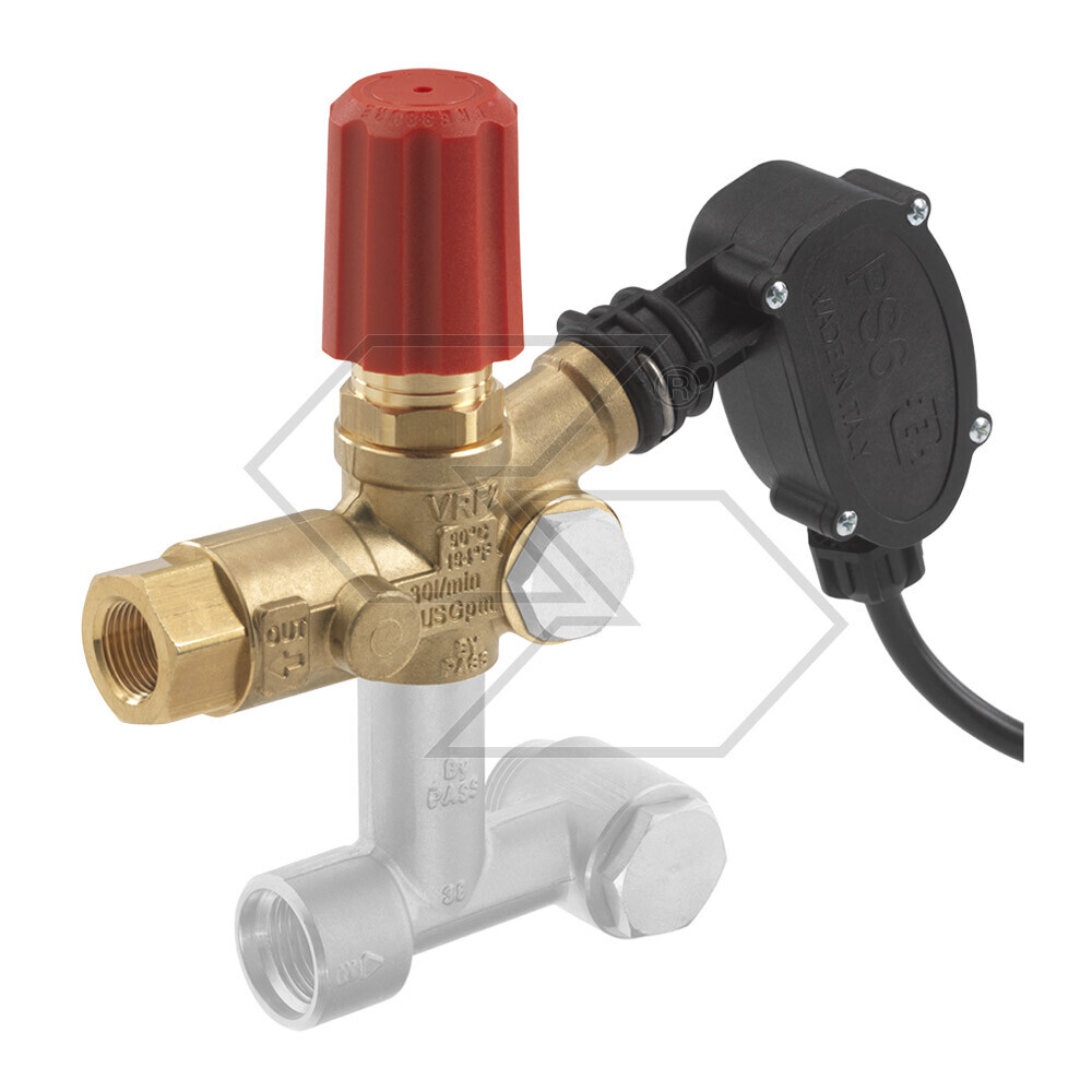 Valvola di regolazione con by-pass VRF2-P con microinterruttore