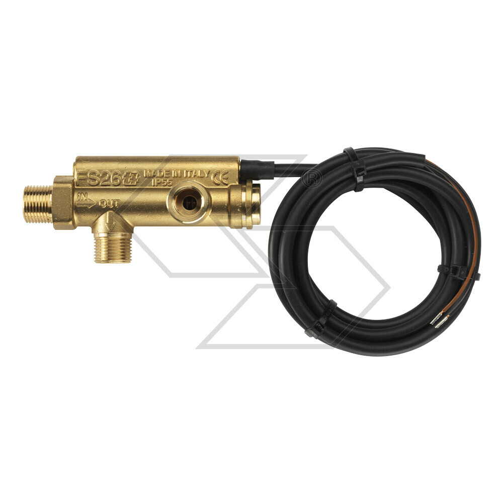 Flussostato FS26 attacco manometro G 1/4 F 0,6 l/min 0,7 l/min