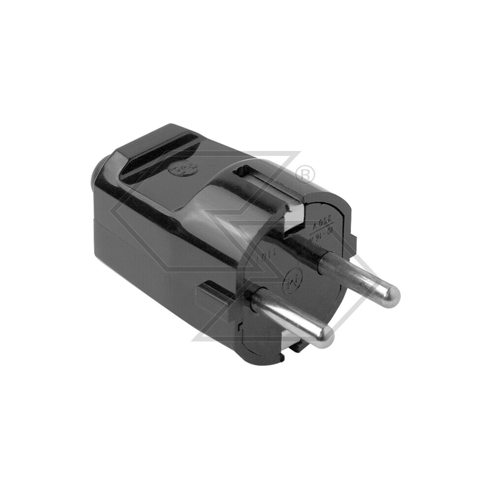 2 Pole And Earthed Plug 220 V - 16 A Type F Schuko 2 Pole And Earthed Plug 220 V - 16 A Type F Schuko