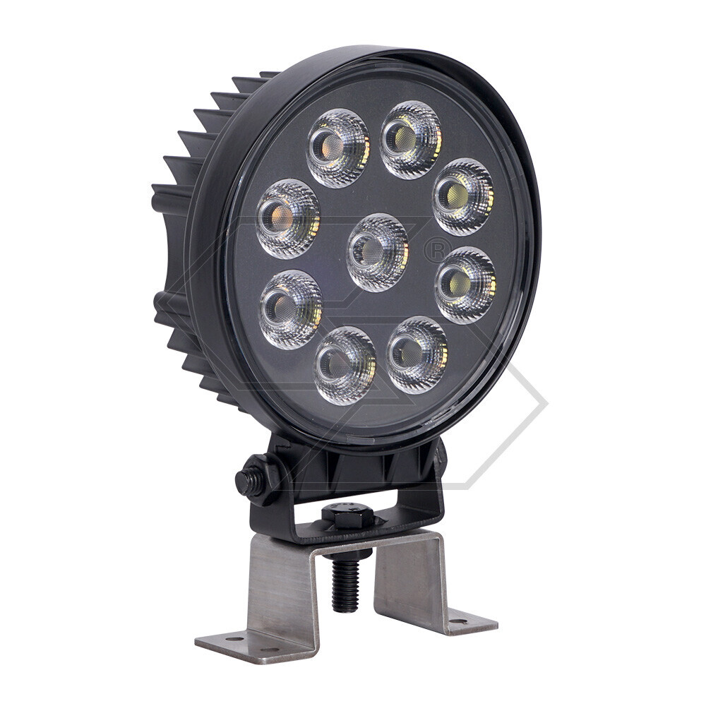Faro lavoro 9 led doppia luce 22W tondo Faro lavoro 9 led doppia luce 22W tondo