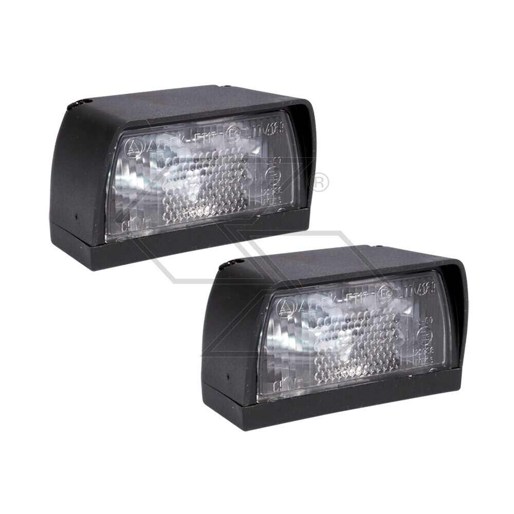 Set Of 2 License Plate Lights 68x35x38 Set Of 2 License Plate Lights 68x35x38