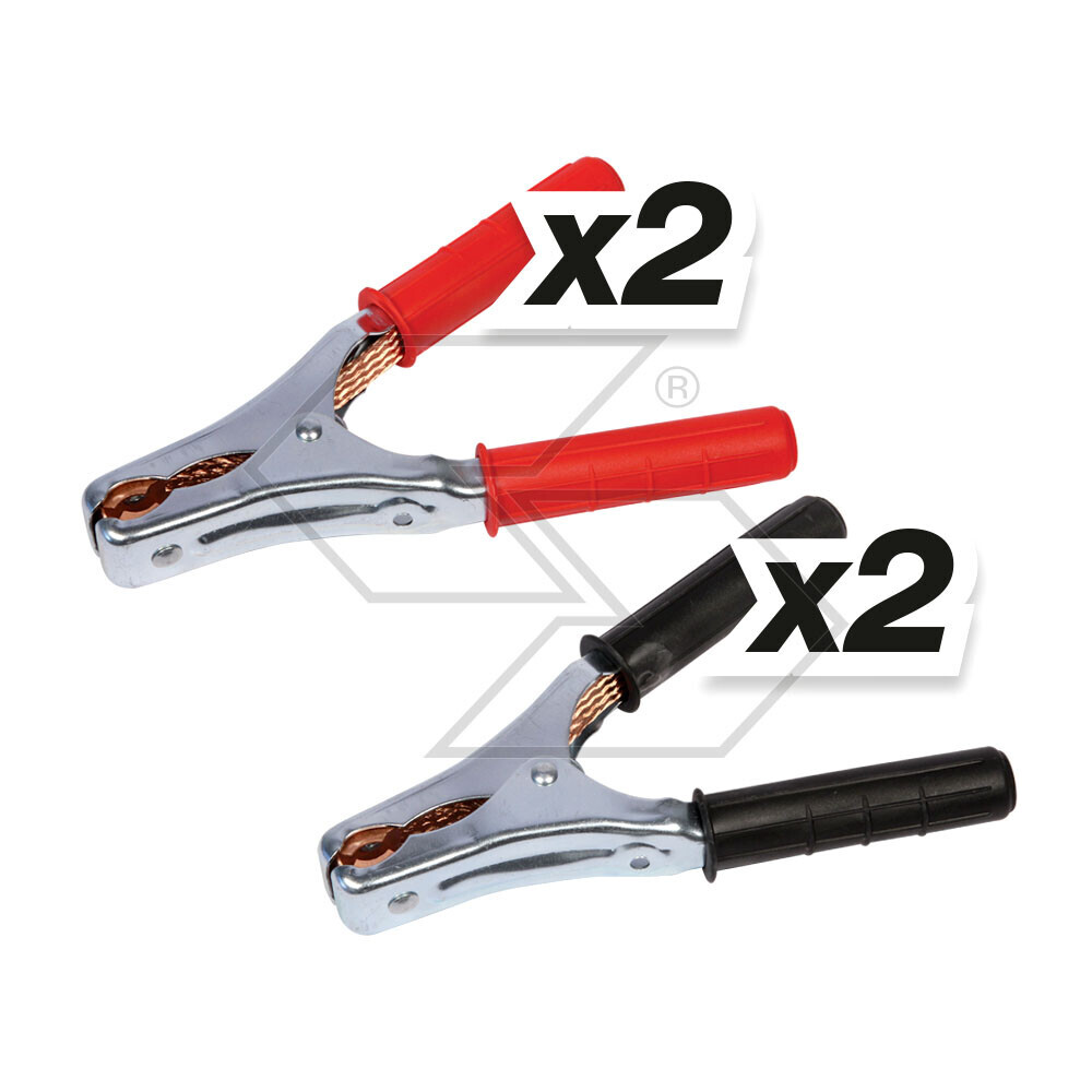 Kit pinze per cavi caricabatteria
da aggraffare con treccia di massa 2R+2N - 500A Kit pinze per cavi caricabatteria
da aggraffare con treccia di massa 2R+2N - 500A