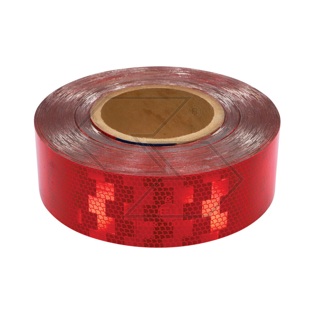 Nastro rifrangente per segnalazione sagome veicoli rosso