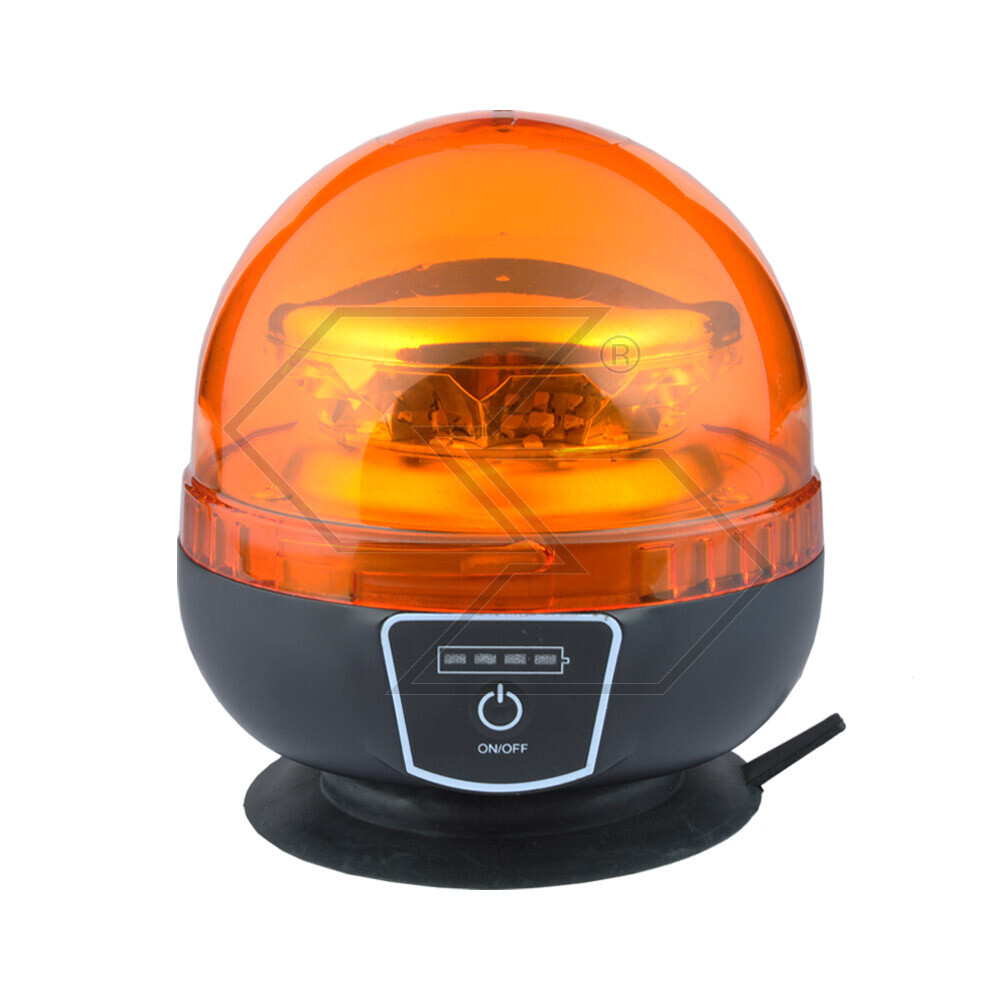 Girofaro a LED con base magnetica con batteria al litio