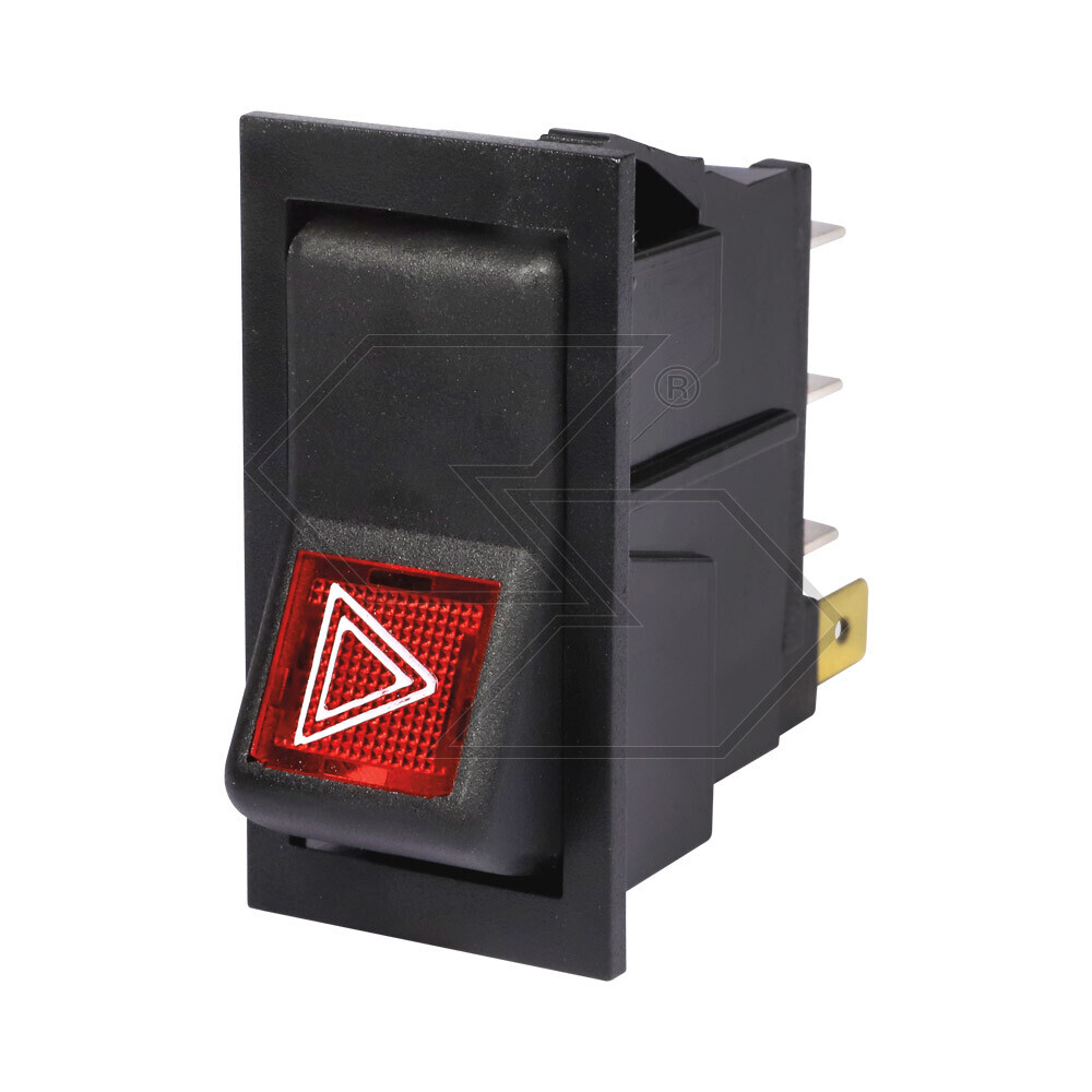 Interruttore a tasto basculante emergenza