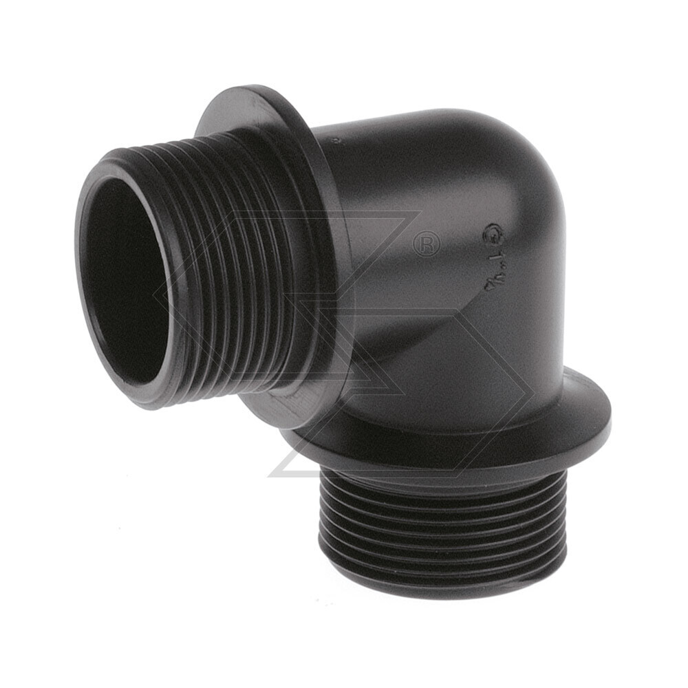 Raccordo a gomito 90° filetto maschio G 1” 1/4 D. 32