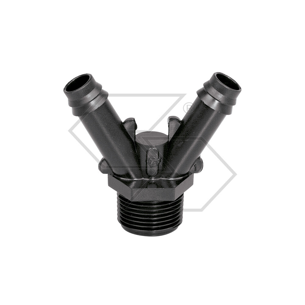 Raccordo portagomma a Y D. 15