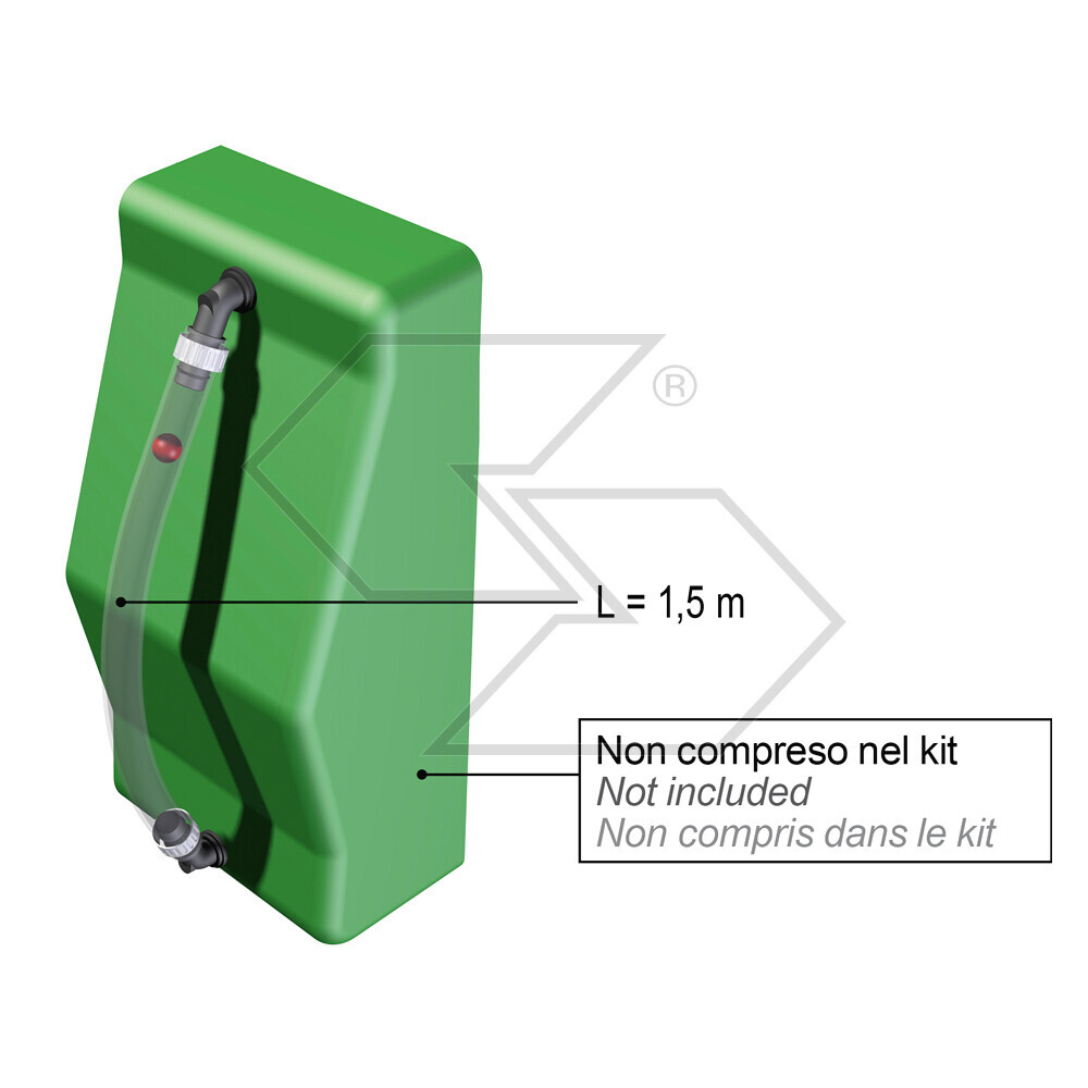 Misuratore di livello esterno completo di tubo