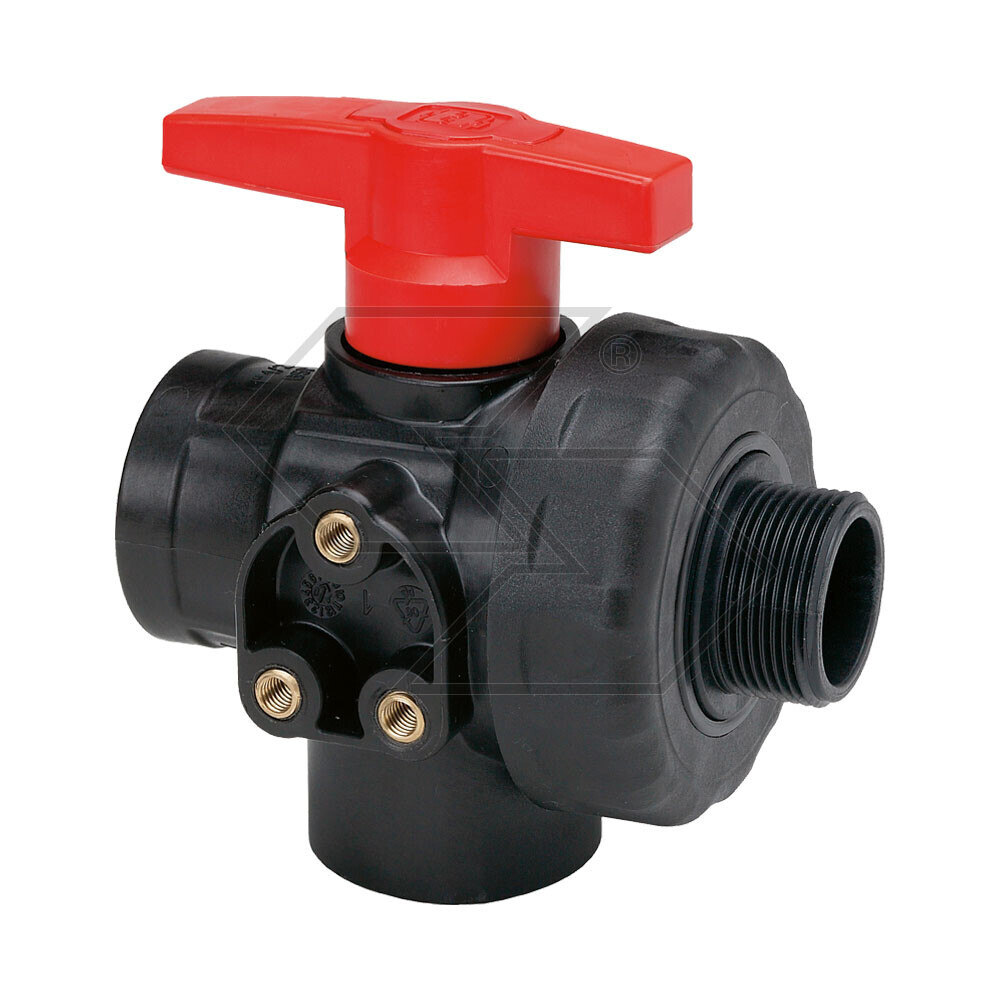 VALVOLA A SFERA 3V G1 1/4'' M/F LLR