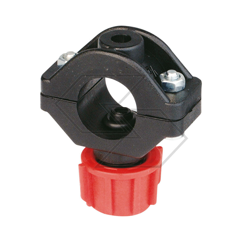 Portaugello Con O-Ring di tenuta e testina filettata di colore rosso. Portaugello Con O-Ring di tenuta e testina filettata di colore rosso.