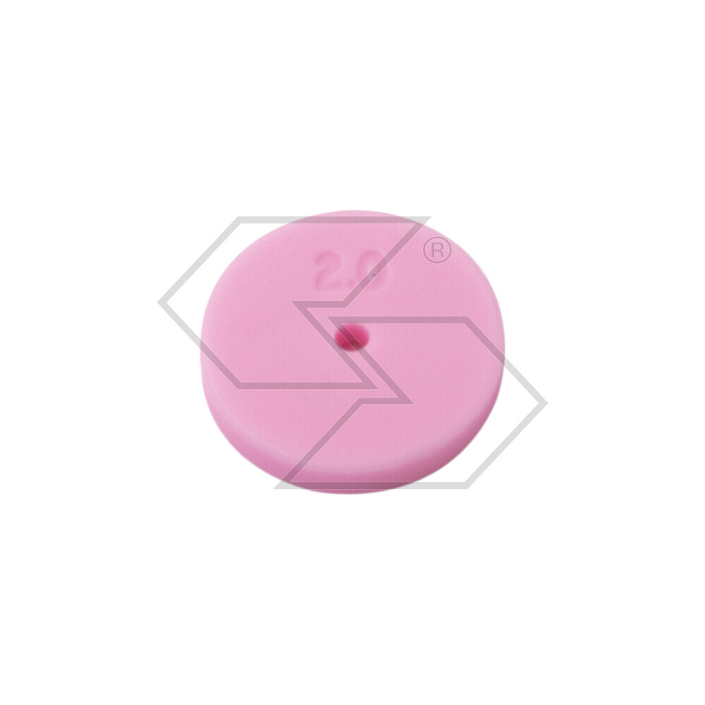PIASTRINA IN CERAMICA D=18 D1=2.2 PIASTRINA IN CERAMICA D=18 D1=2.2