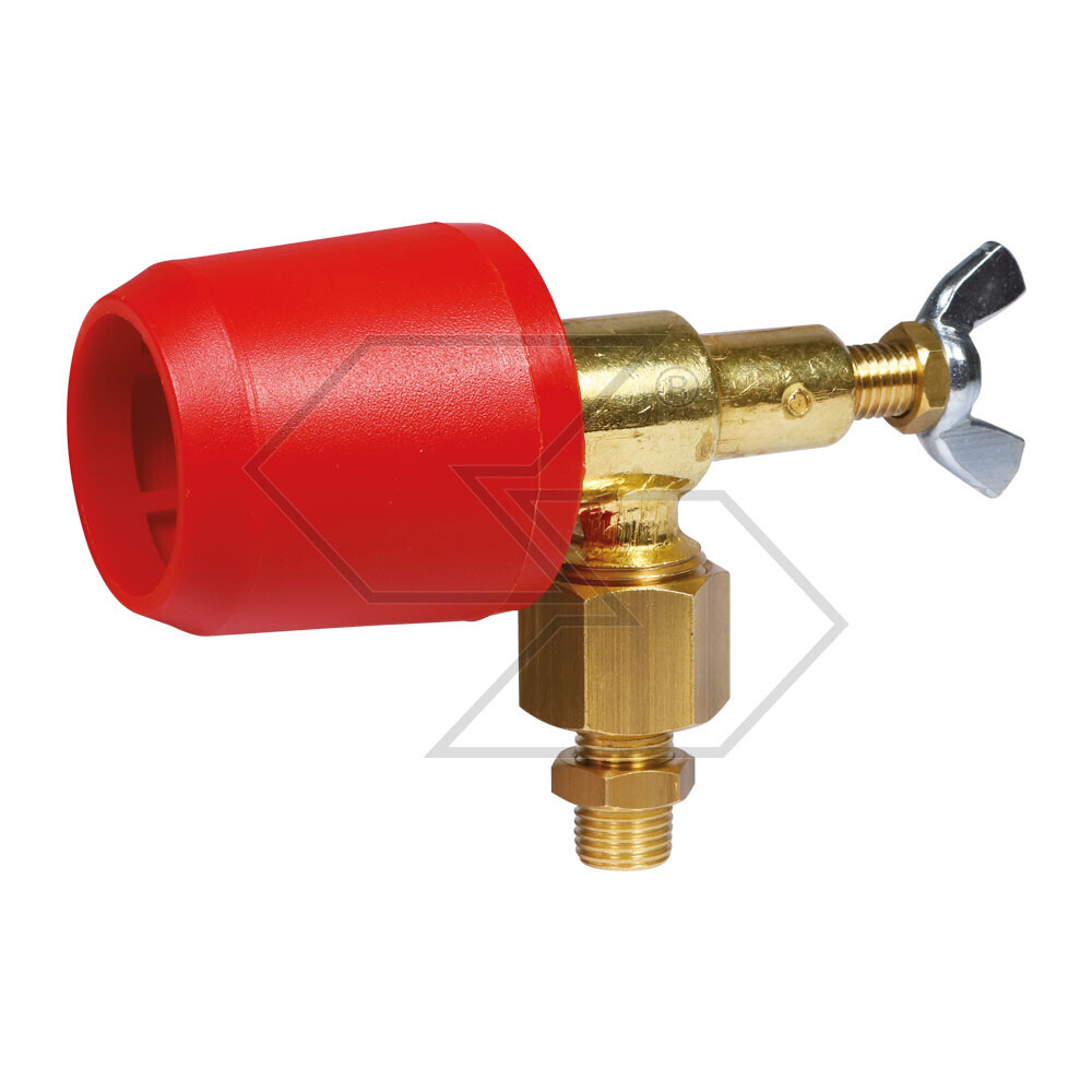 Getto a farfalla per barre irroranti con paraspruzzo Getto a farfalla per barre irroranti con paraspruzzo