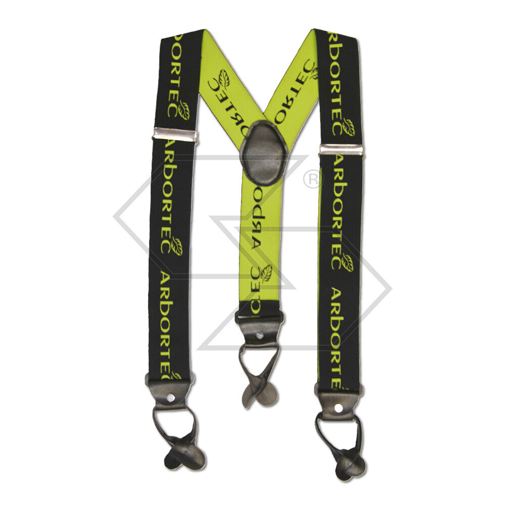 AT035 - Bretelle per pantaloni - Nero-Lime - Taglia unica AT035 - Bretelle per pantaloni - Nero-Lime - Taglia unica