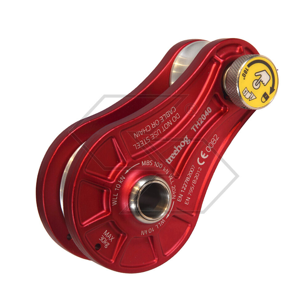 TH2040 - Puleggia a sgancio rapido in lega forgiata per tree-climbing