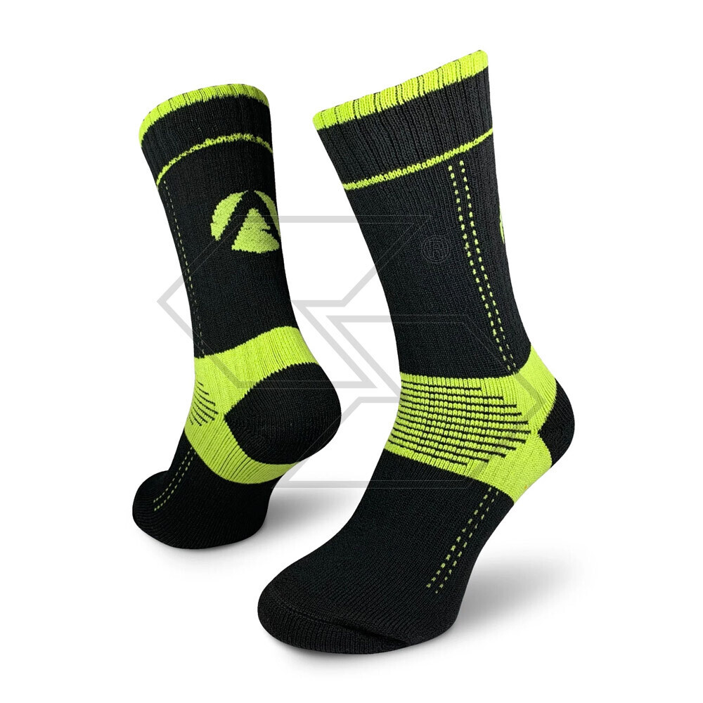 AT3810 - Calza tecnica Xpert bassa (20 cm) - Nero-Lime - Taglia 32-44 AT3810 - Calza tecnica Xpert bassa (20 cm) - Nero-Lime - Taglia 32-44