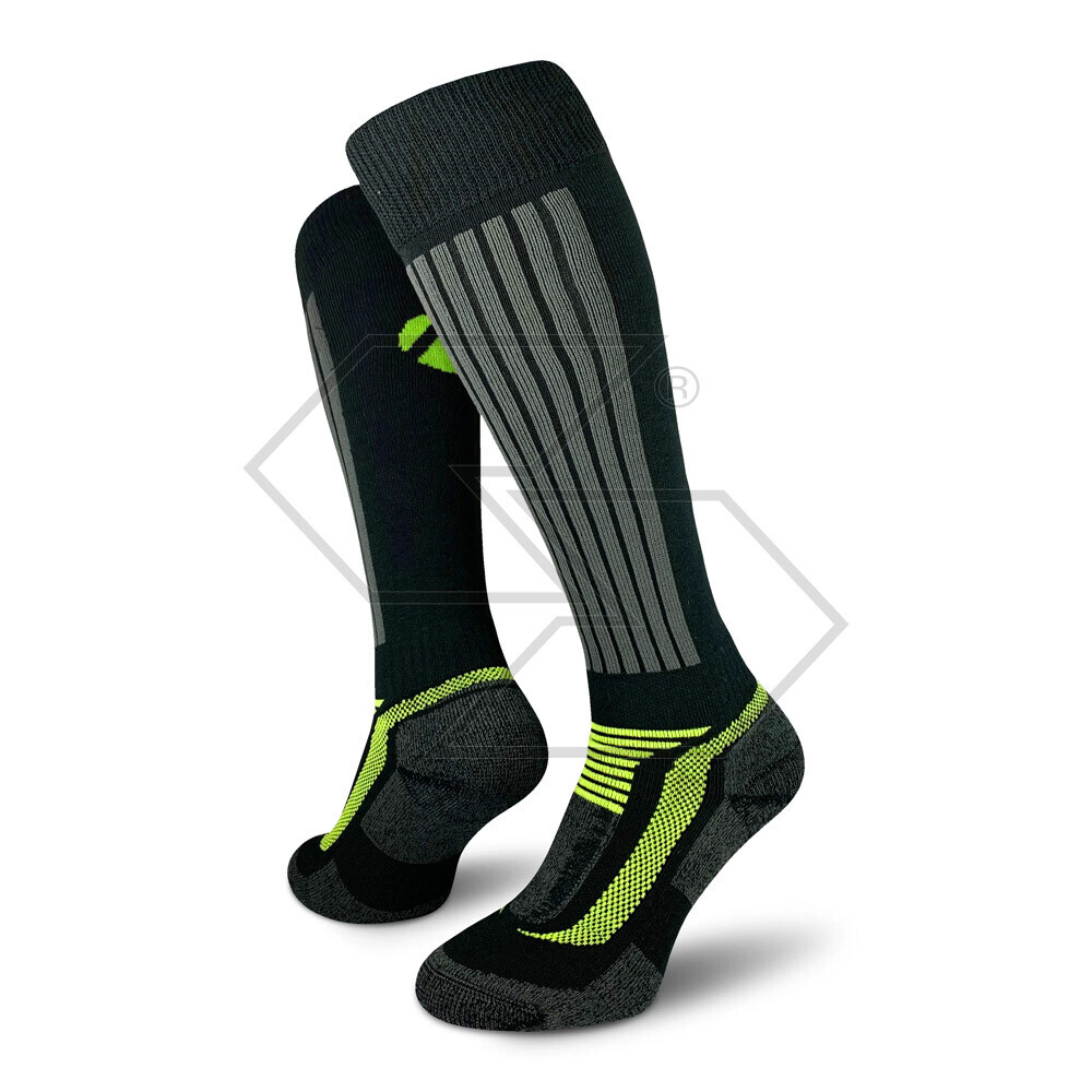 AT3818 - Calza tecnica Xpert alta (35 cm) - Nero-Lime - Taglia 42-44 AT3818 - Calza tecnica Xpert alta (35 cm) - Nero-Lime - Taglia 42-44