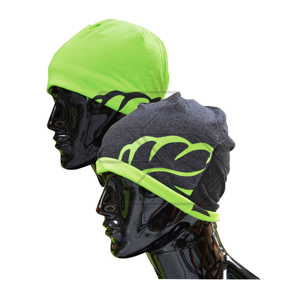 AT040 - Berretto reversibile - Grigio-Lime - Taglia Unica