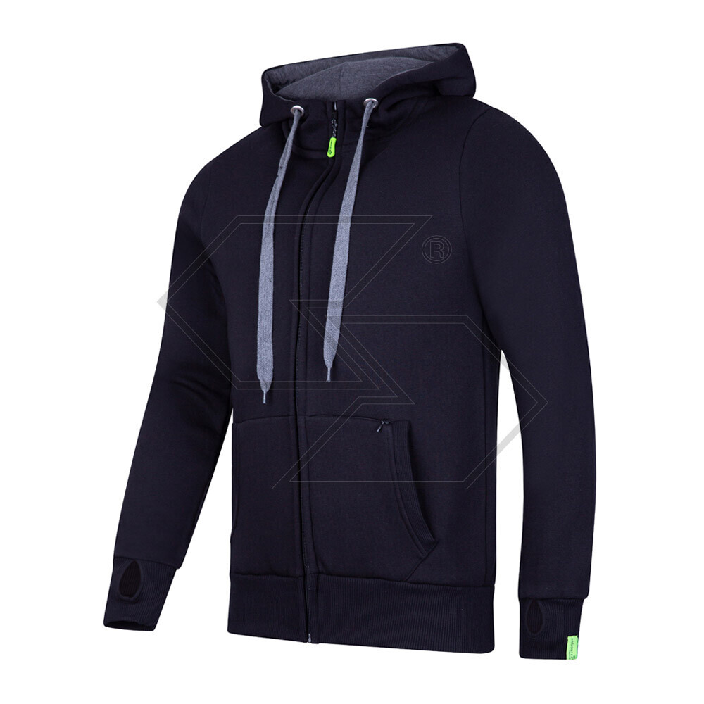 AT5020 BK - Felpa con cappuccio full-zip - Nero - Taglia 2XL AT5020 BK - Felpa con cappuccio full-zip - Nero - Taglia 2XL