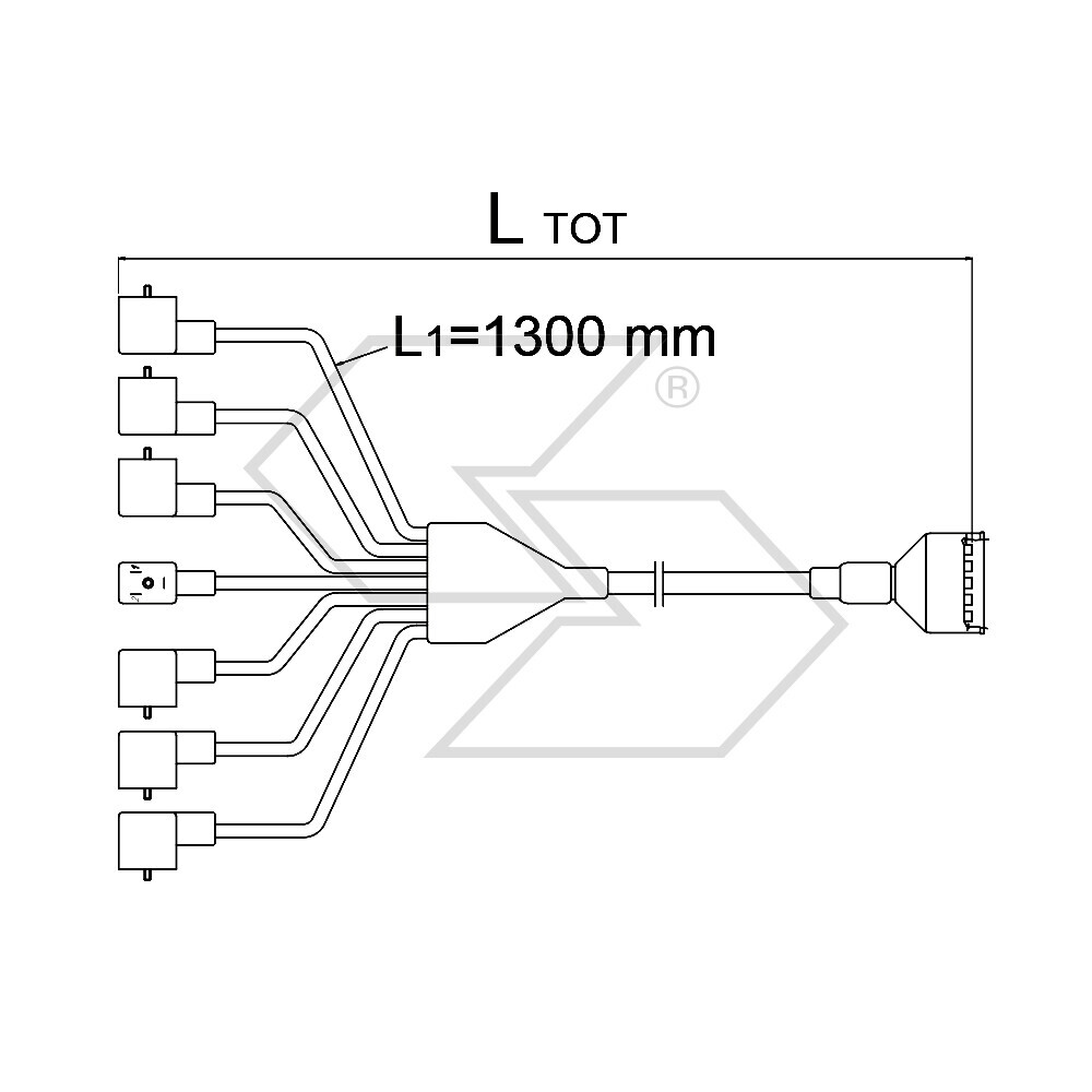 Cavo di completamento per scatola comando con manometro 5MT 5VIE