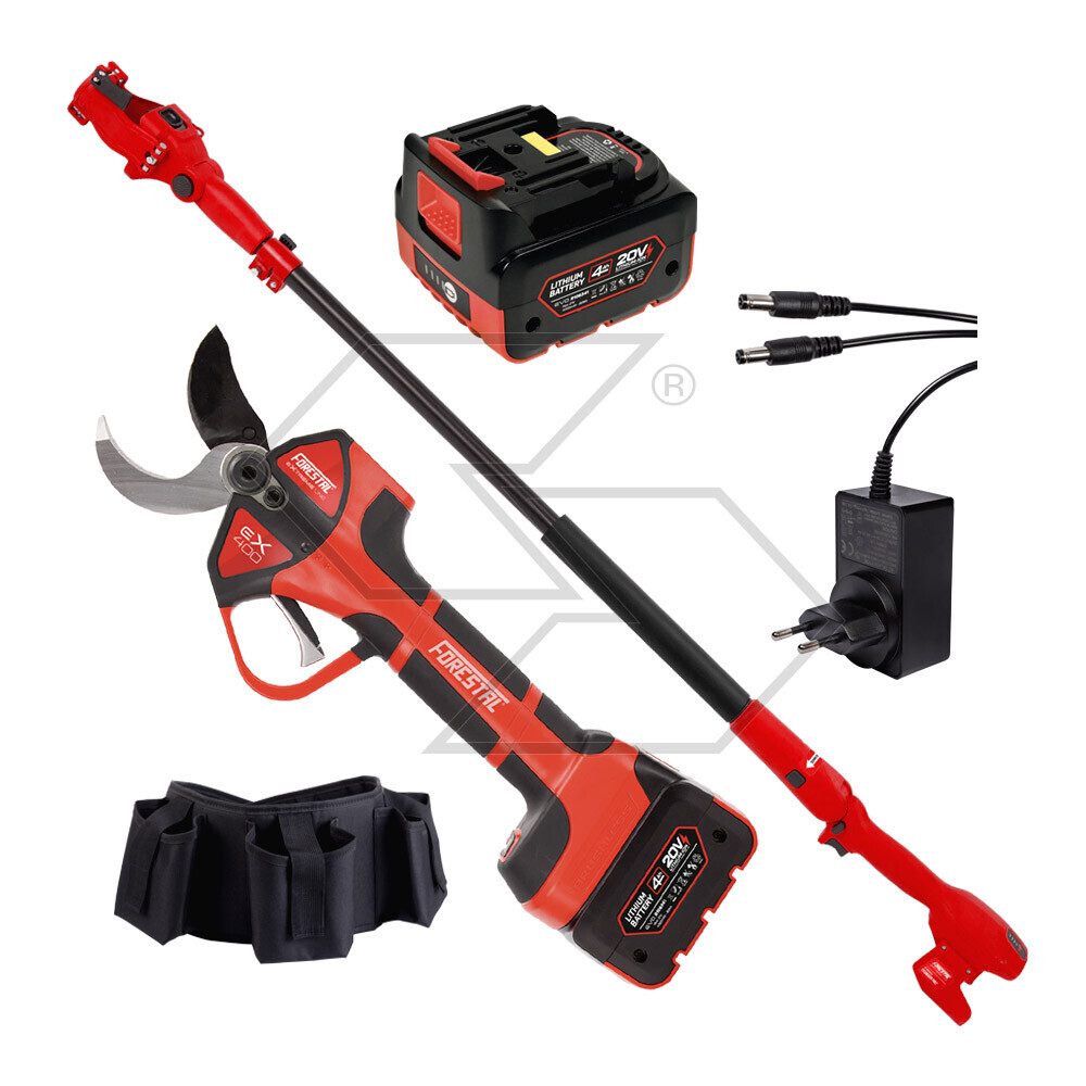 Kit forbice elettronica a batteria EX400 con accessori Kit forbice elettronica a batteria EX400 con accessori