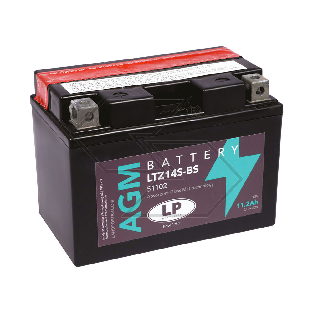 Batteria LTZ14-BS - 11,2 Ah - 12 V adattabile MTD