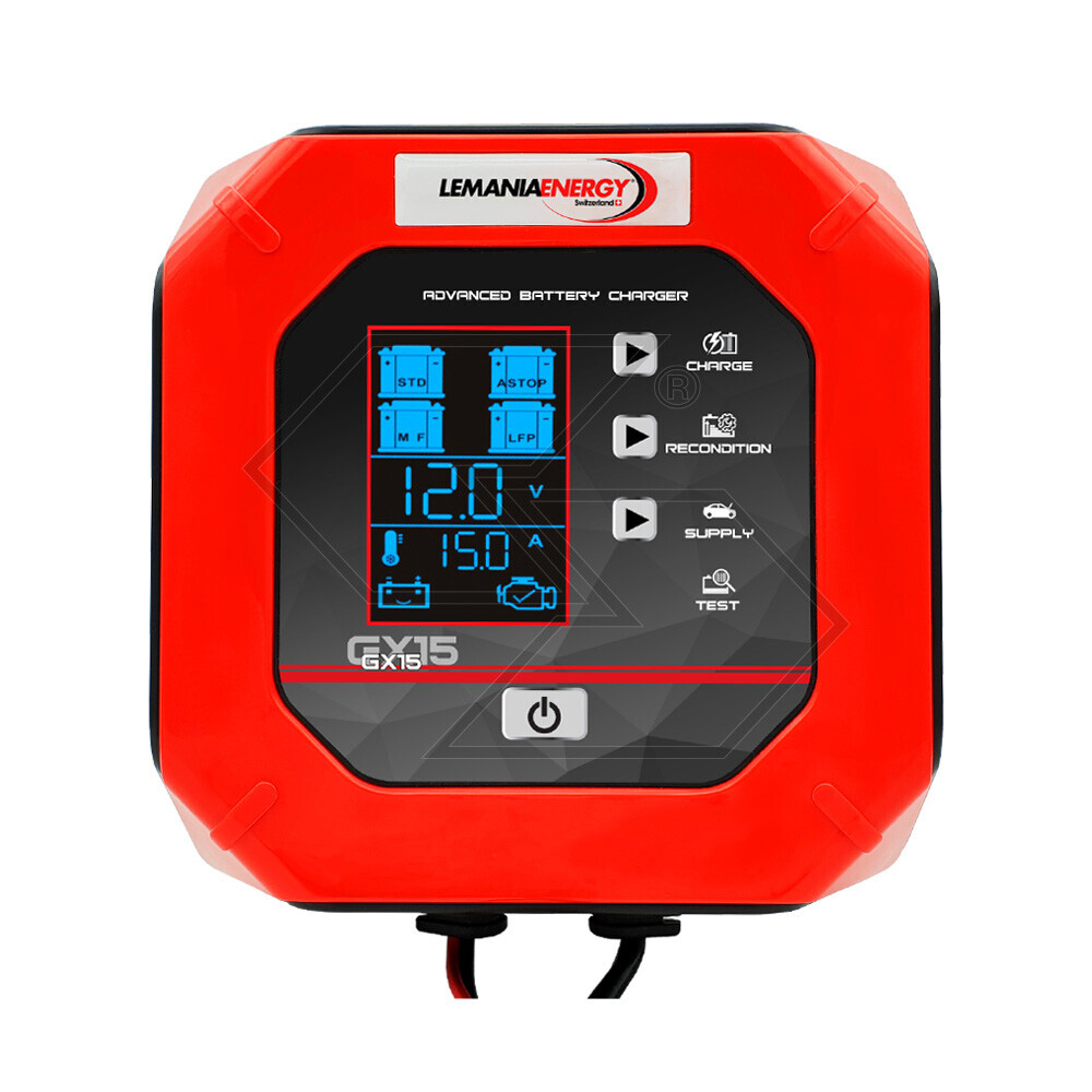 Caricabatterie avanzato 12-24V 15-7,5A - mod. GX15